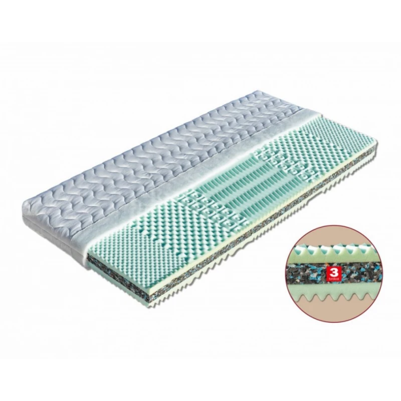 Sendvičový matrac TAMARA Dřevočal 160 x 200 cm Aloe Vera