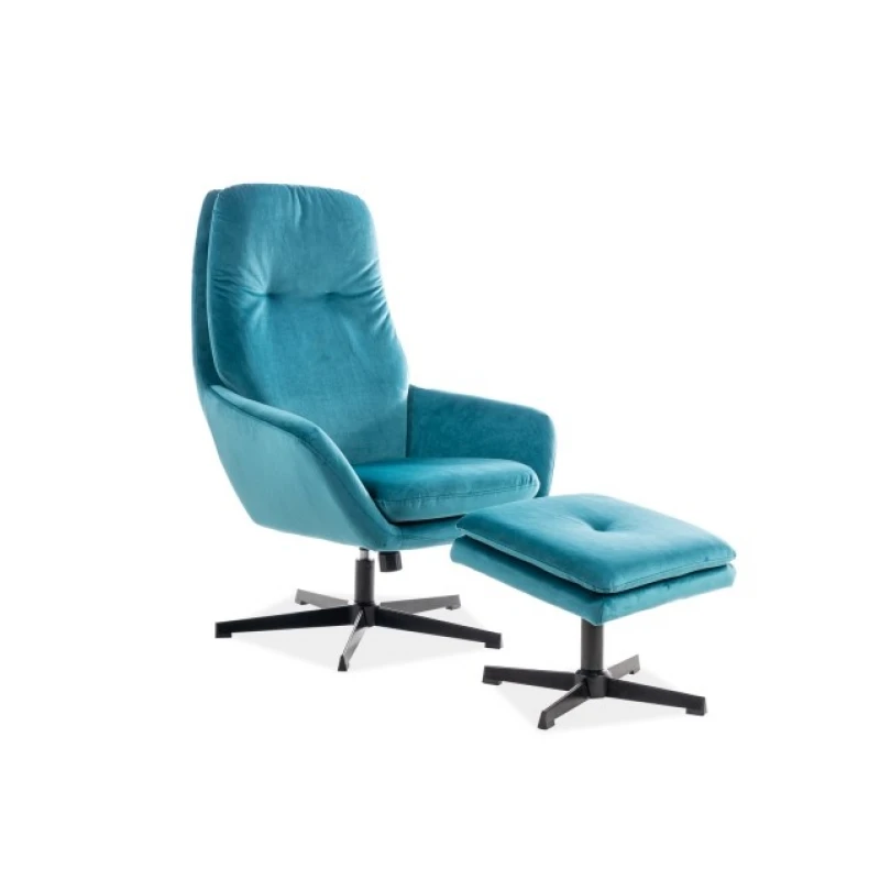 Signal Kreslo FORD Velvet FARBA: Tyrkysová / Bluvel 85