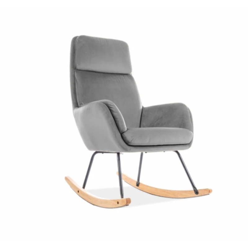 Signal Kreslo HOOVER Velvet FARBA: Sivá / Bluvel 14