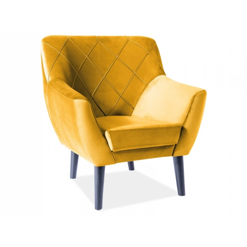 Signal Kreslo KIER 1 Velvet Farba: Curry / Bluvel 68