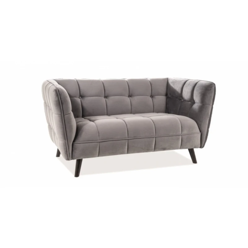 Signal Pohovka CASTELLO 2 Velvet Farba: Bluvel 14 / sivá