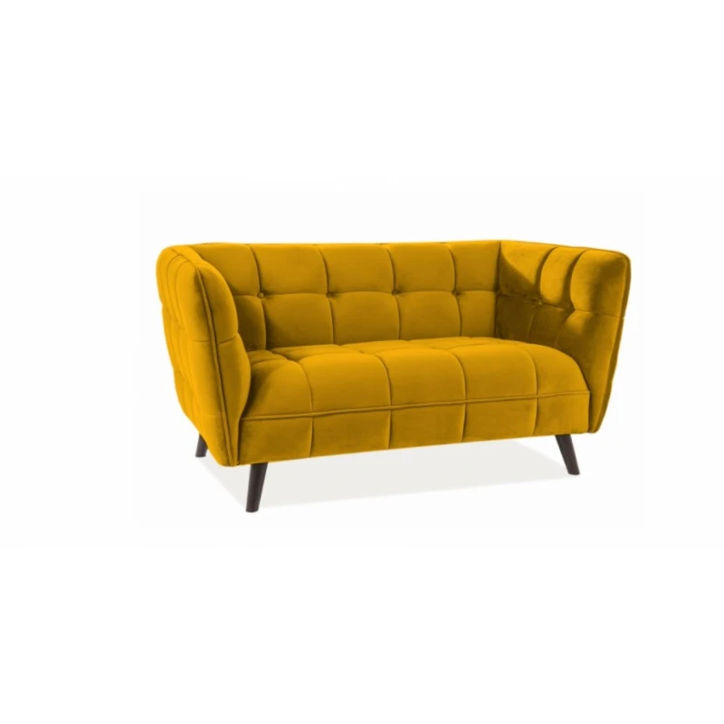 Signal Pohovka CASTELLO 2 Velvet Farba: Bluvel 68 / curry