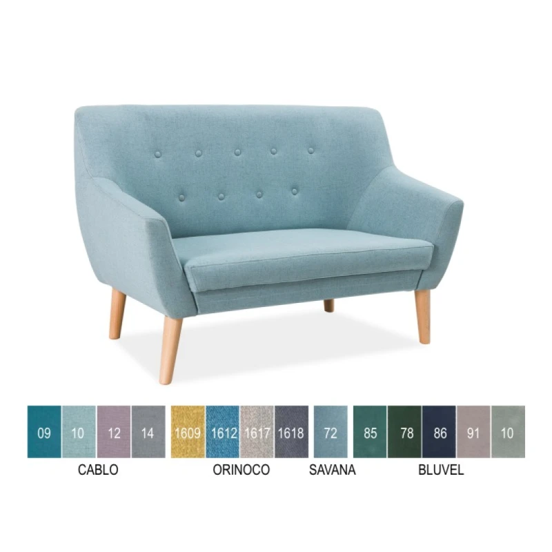 Signal Pohovka Nordic 2 Farba: Bluvel 86