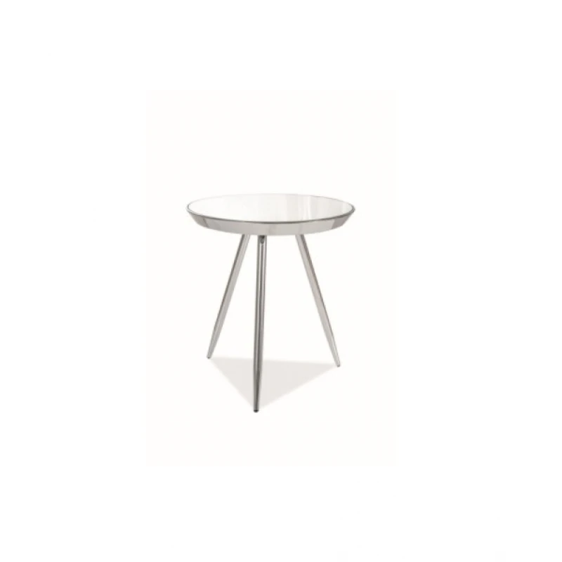 Signal Sklenený konferenčný stôl BORA C Farba: Strieborná