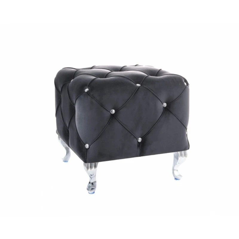 Signal Taburetka HESTIA K Velvet Farba: Čierna / Bluvel 19