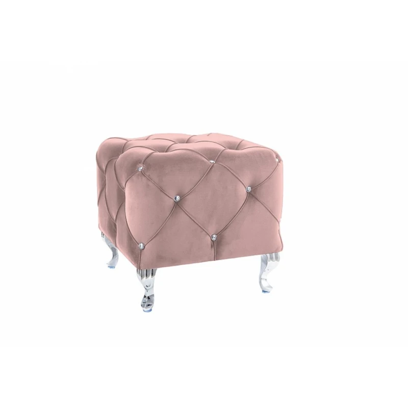 Signal Taburetka HESTIA K Velvet Farba: Ružová / Bluvel 52