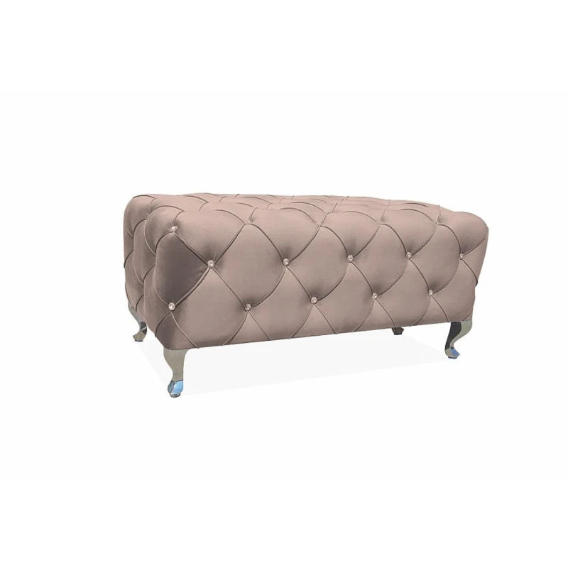 Signal Taburetka HESTIA Velvet Farba: Béžová / Bluvel 28