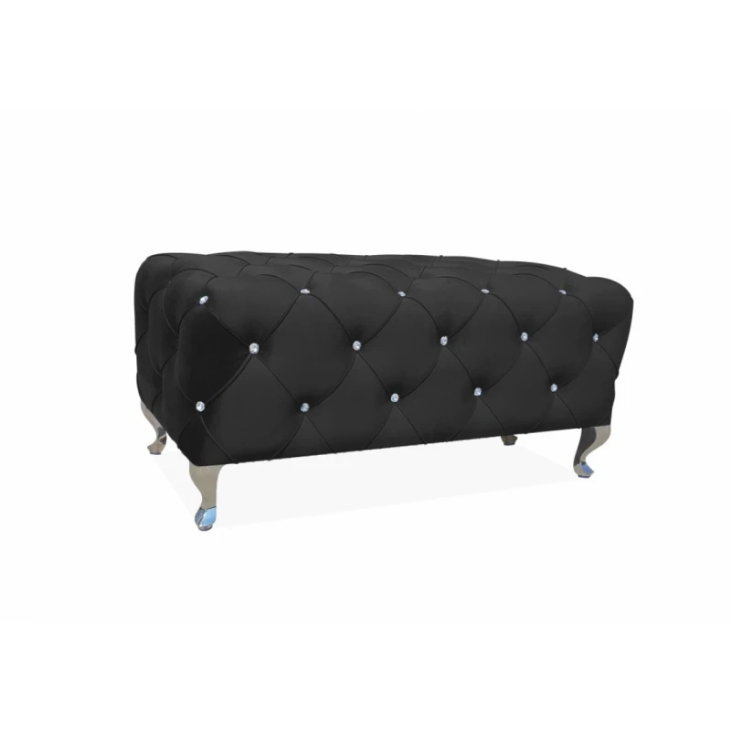 Signal Taburetka HESTIA Velvet Farba: Čierna / Bluvel 19