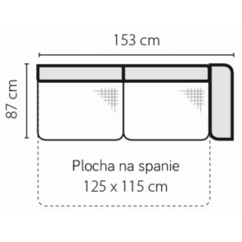 Stagra Rohová sedacia súprava Amigo na vyskladanie Amigo: 2FBP s plochou na spanie