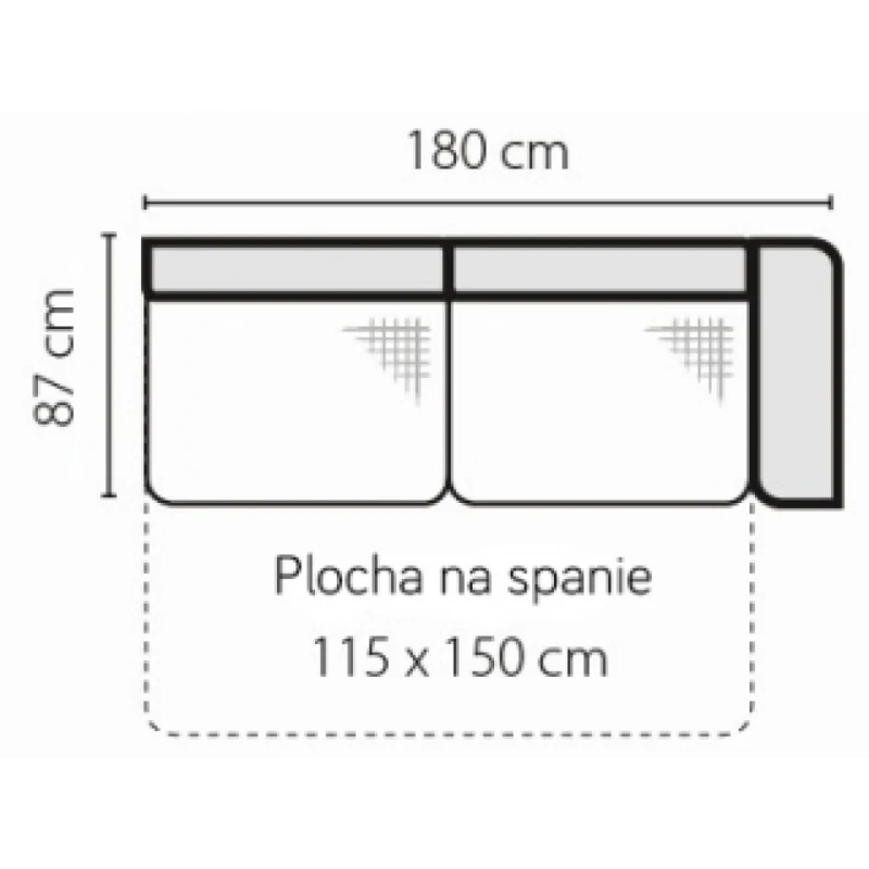 Stagra Rohová sedacia súprava Amigo na vyskladanie Amigo: 3FBP s plochou na spanie