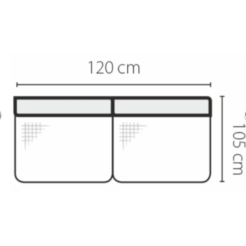 Stagra Rohová sedacia súprava Genova na vyskladanie Rohová sedacia súprava Genova: 2S