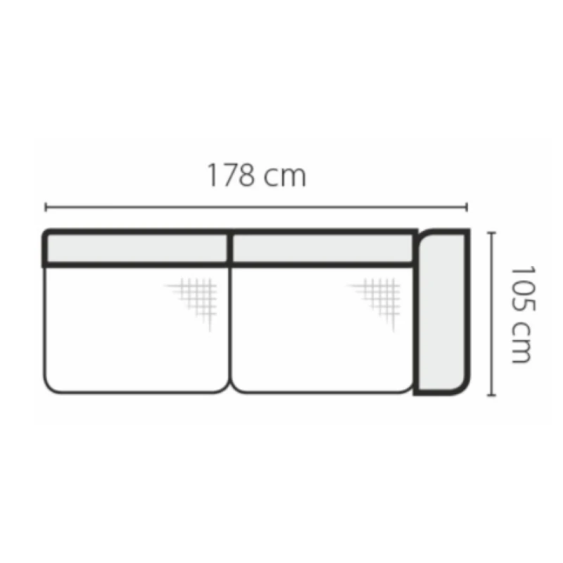 Stagra Rohová sedacia súprava Genova na vyskladanie Rohová sedacia súprava Genova: 3BP