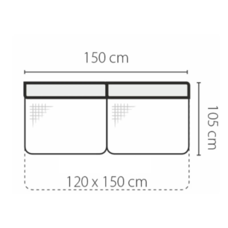 Stagra Rohová sedacia súprava Genova na vyskladanie Rohová sedacia súprava Genova: 3F-rozklad