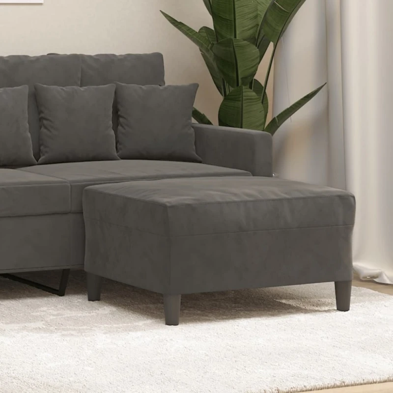 Taburet Dekorhome Tmavosivá