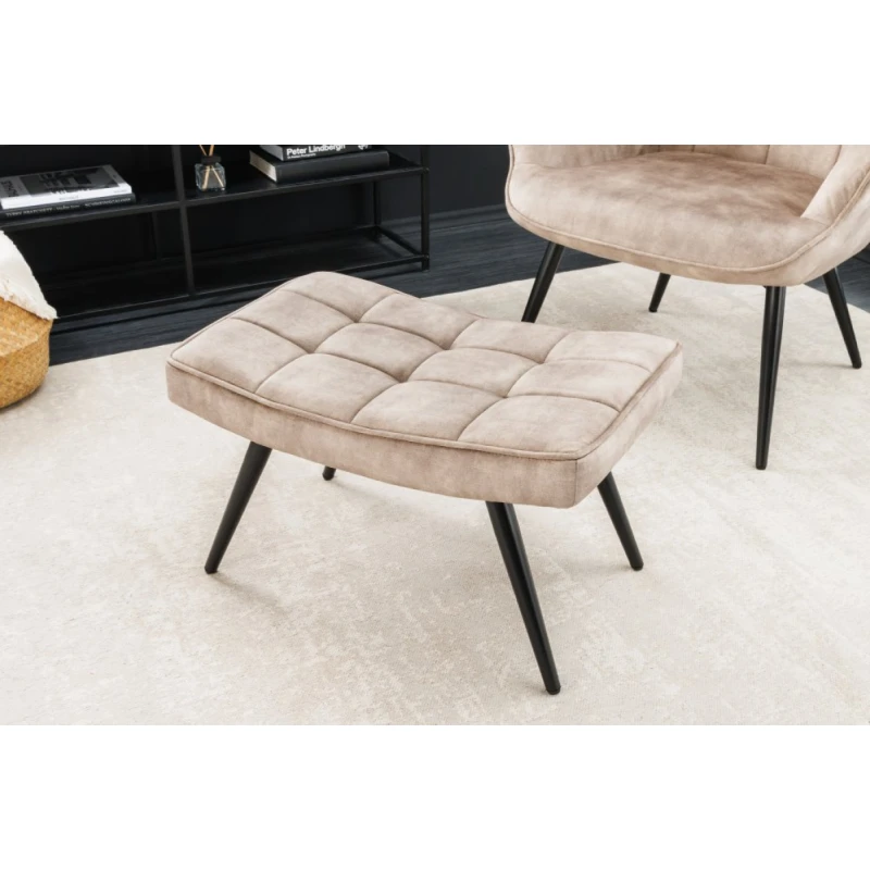 Taburet IKAROS Dekorhome Krémová