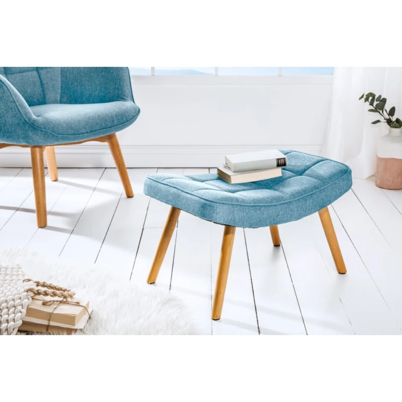 Taburet IKAROS Dekorhome Svetlo modrá