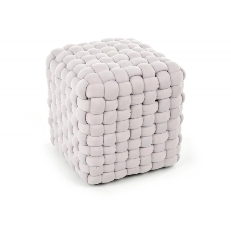 Taburet RUBIK Halmar Svetlosivá