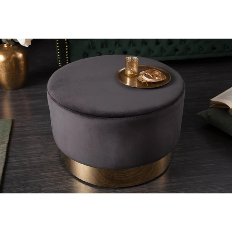 Taburet ZETHOS Dekorhome Čierna