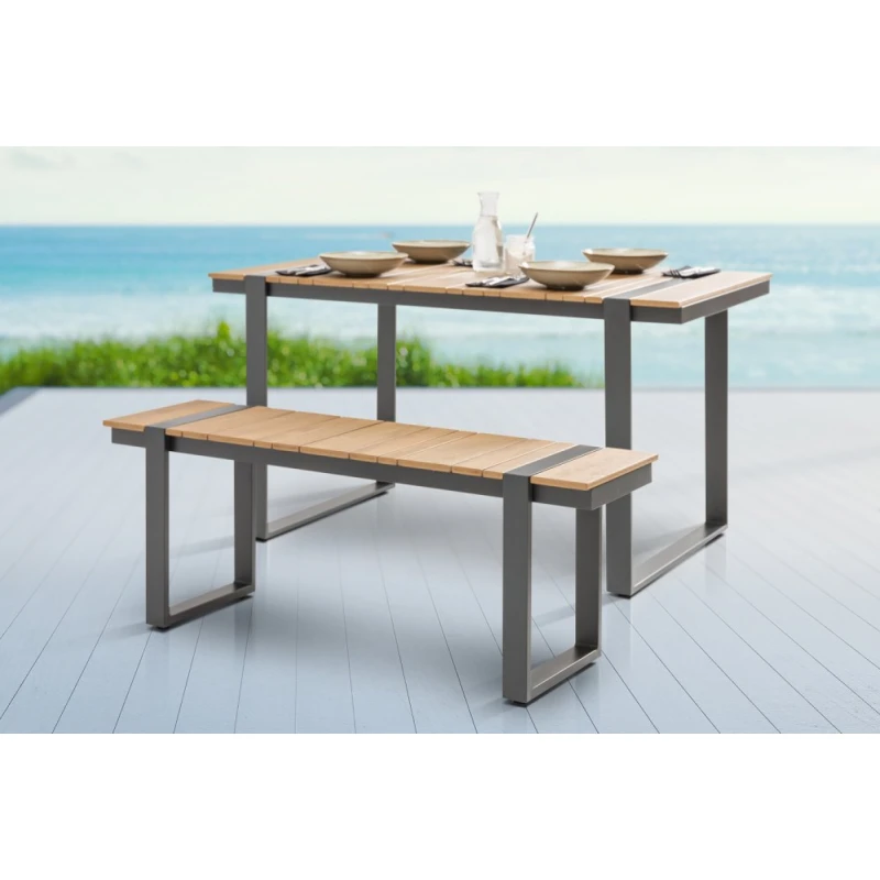 Záhradná lavica ATHENA LOUNGE Dekorhome 123 cm