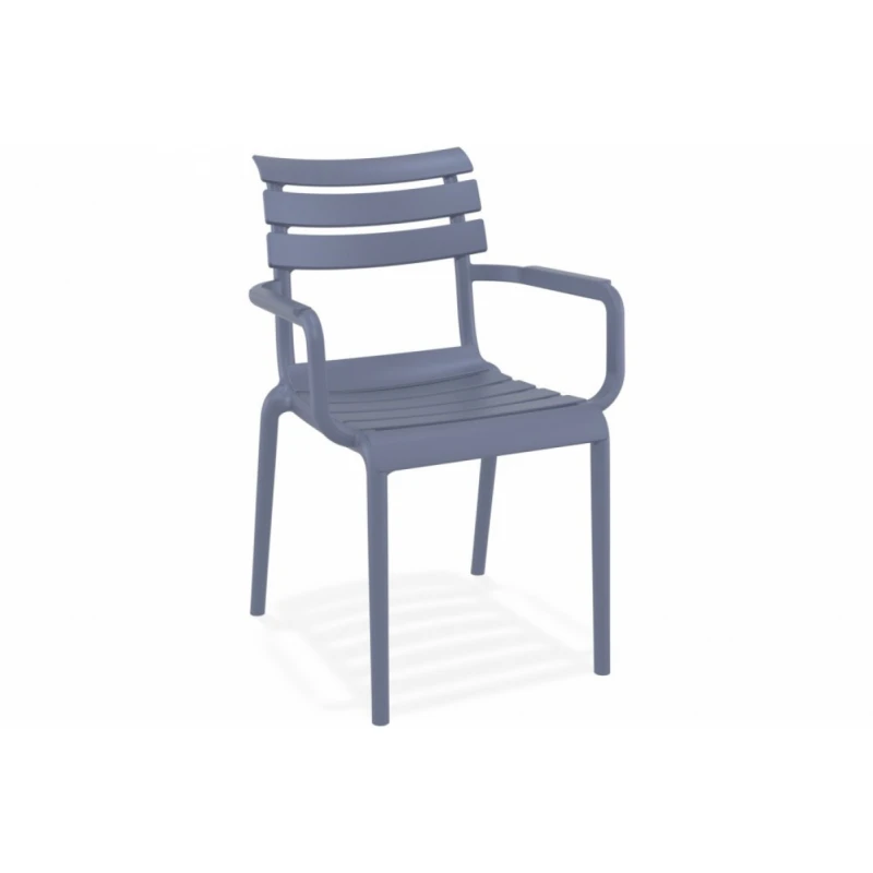 Záhradná stolička Dekorhome Sivá