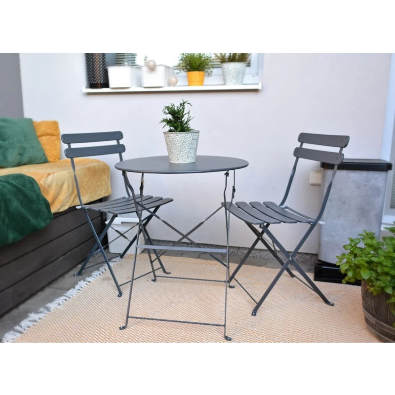 Záhradné bistro set 3 ks Rojaplast Sivá