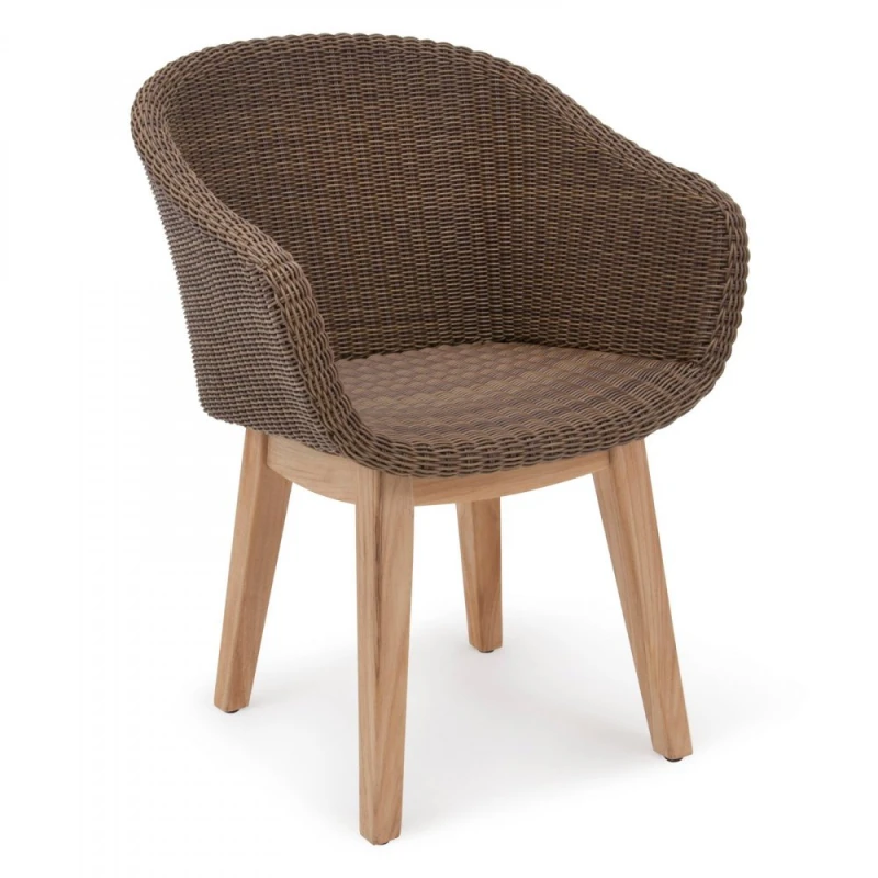 Záhradné kreslo Dekorhome Hnedá