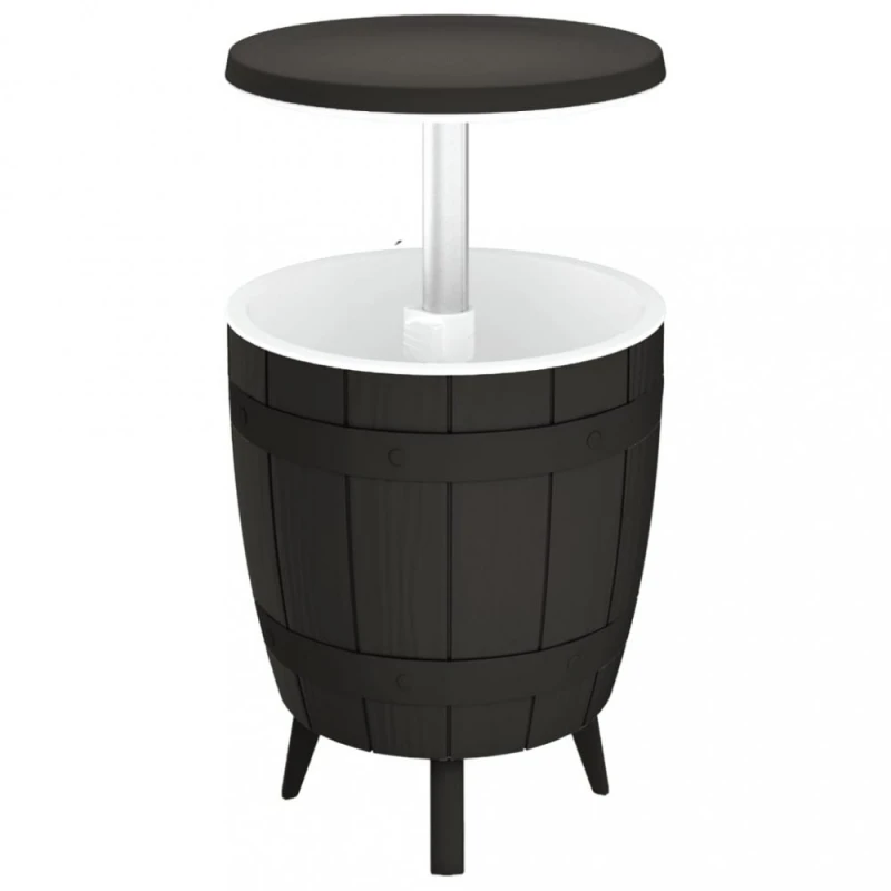 Záhradný chladiaci stolík 3 v 1 Dekorhome Čierna
