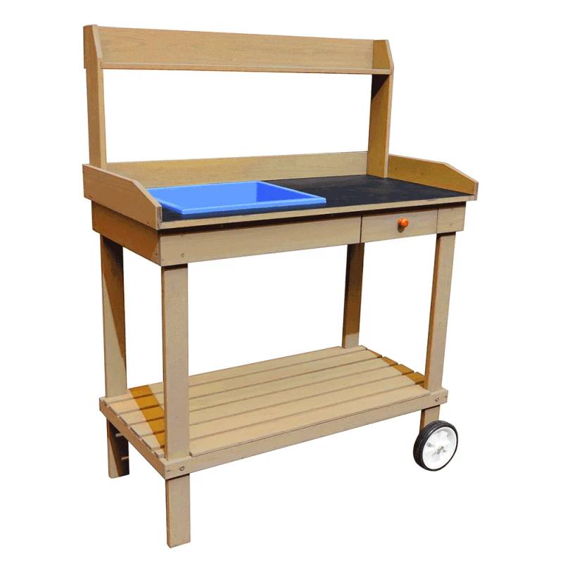 Záhradný pracovný stôl BARDY Tempo Kondela Hnedá