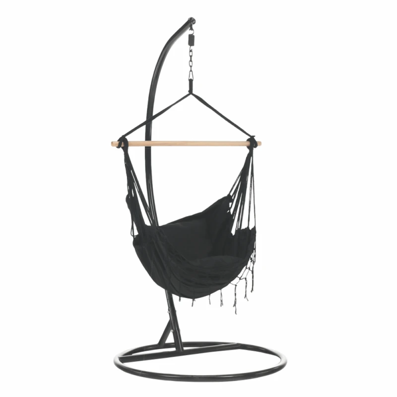 Závesné kreslo OFRAME Tempo Kondela Tmavosivá