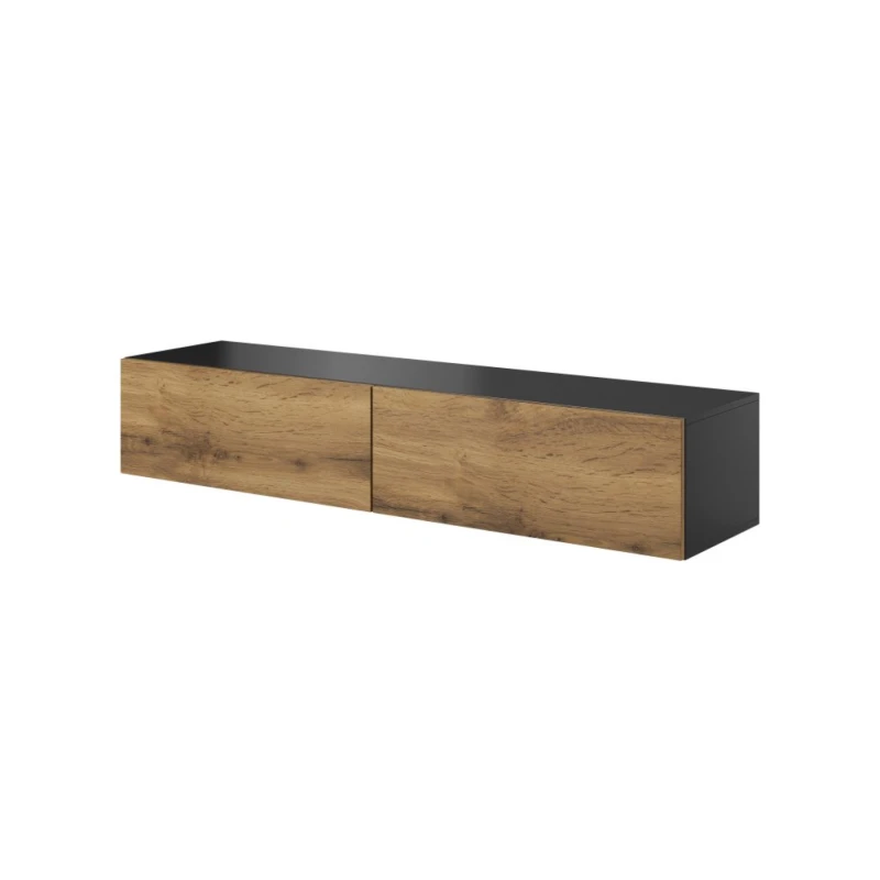 Závesný TV stolík LIVO RTV-160W Halmar Antracit / dub wotan